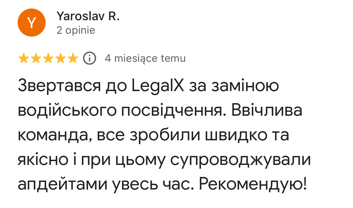 Yaroslav R. — Заміна прав